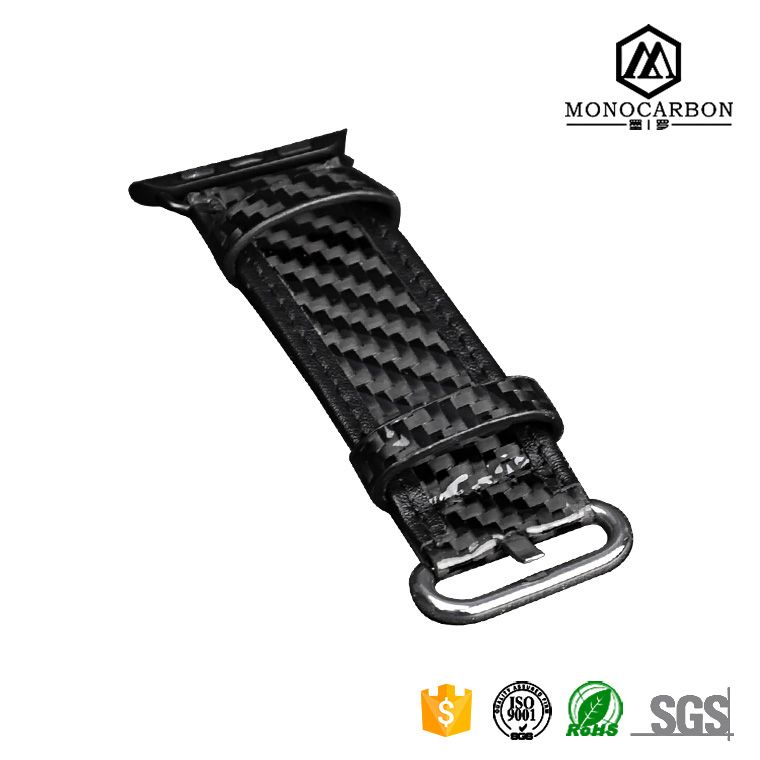 Adjustable Comfortable Durable Carbon Fiber Watch Strap Sport Wrist Watch Bracelet Band